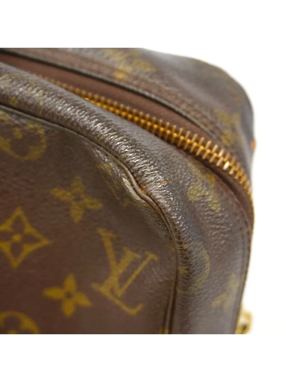 Louis Vuitton Pouch Monogram Trousse Toilet 28 Brown